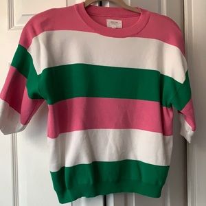 Cute pink and green top